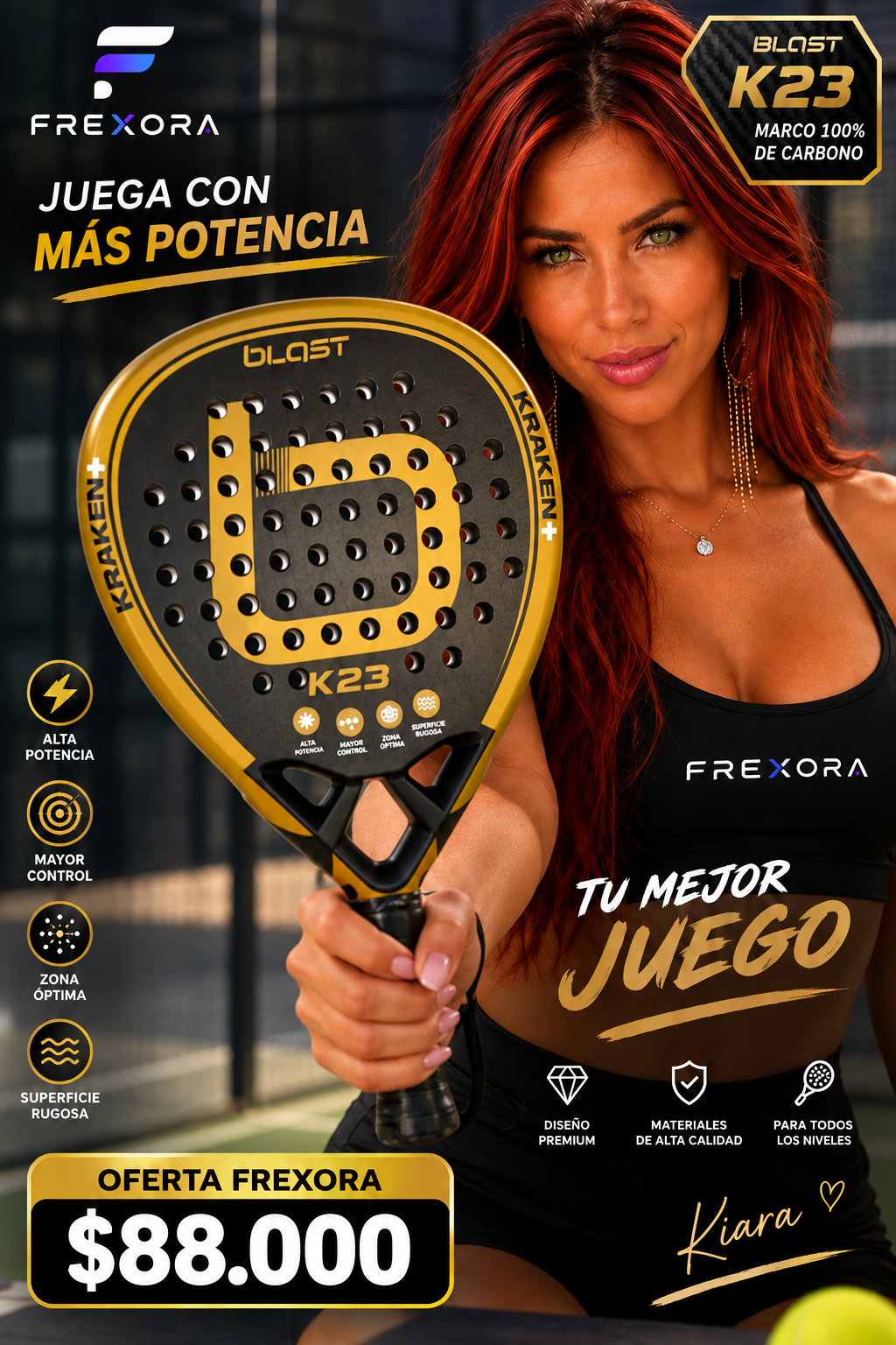 BLAST Kraken+ K23 — PALA DE PÁDEL